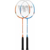 WISH ALUMTEC 330K ZESTAW RAKIET DO BADMINTONA NIEBIESKI+ORANGE WISH un