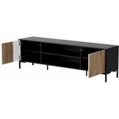 MERCI 180x40x53.5cm Black/ Oak Artisan