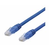 Patch cable U/ UTP Cat6a LSZH 0.3m blue