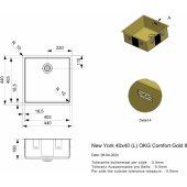 New York 40x40 (L) OKG Comfort Gold II