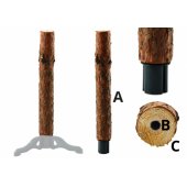 Wooden Tree Trunk Stand on Four Legs for a Christmas Tree on a Trunk