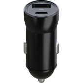 MXCC-04 PD QC 1x USB-C 1x USB 20W Black + USB-C to Lightning 27W