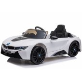 Battery-powered car BMW I8 Coupe White