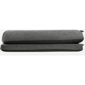 Footrest Soft Fabric Dark Grey