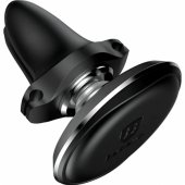 Magnetic Air Vent Car Mount Holder with Cable Clip Black