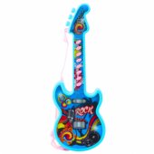 Electric Guitar For Kids Melodies Solmization Range Blue 29cm