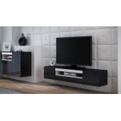 VIVA 180x40x37 Black/ Black Gloss + White