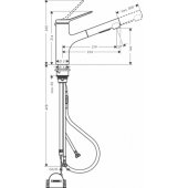 Zesis M33 150 2jet Pull-out Spray Stainless Steel Finish + sBox