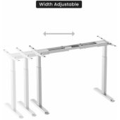 Adjustable Height Table Frame Bjorn White