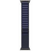 49mm Navy Alpine Loop - Small - Black Titanium Finish