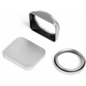 JetMag Pro Fuji X100 Lens Hood Kit Silver