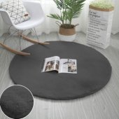 Strado Rabbit Round Rug Strado 140x140 DeepGrey (Gray) universal