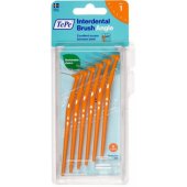 Angle Interdental Brush Orang 6pcs