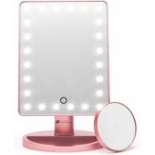 24 LED Touch Dimmable Makeup Mirror Rose Gold