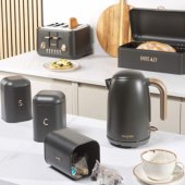 BW13731EU7 Pebble 4-Piece Countertop Set Charcoal