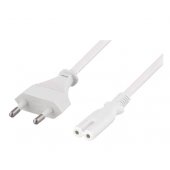 Power cable CEE 7/ 16 - C7 2m white
