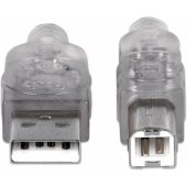USB-A to USB-B 5 m Silver (345408)