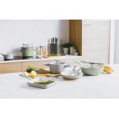 Covered Stockpot Non-Stick Balance Moonmist 24x11,50cm 4.4L