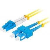 Fiber optic patchcord SM SC/ UPC-SC/ UPC DUPLEX LSZH 3.0mm 1m yellow
