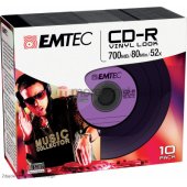 CD-R 700MB 52x Vinyl Look 10 pcs