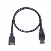 Extension Cable USB-A 2.0 0.5m black