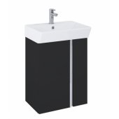 CABINET SKYE 50 D2 BLACK MATT WALL HUNG
