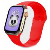 40mm Red Silicone Band