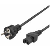 3m earthed device / extension cable (DEL-117C) Black