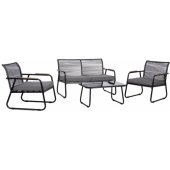 MACOS table, sofa and 2 chairs grey/ black