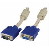Monitor extension cable RGB M/ F 2m grey/ blue