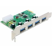 DeLOCK PCIe x1 card to 4x external USB Type-A 5 Gbit/ s, USB controller
