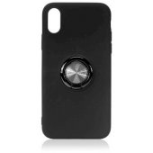 "Ring Slicone Case with Magnet iPhone 12 Pro Max" Black