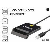 QR-510 Smart ID Card Reader Black
