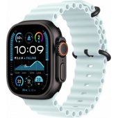 49mm Ice Blue Ocean Band Extension - Black Titanium Finish