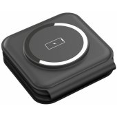 T588-F 3in1 Magnetic Wireless Charger 15W Black