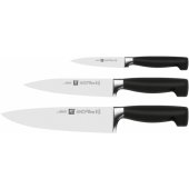 Set with knives, 3-pcs. (paring 10cm, slicing 16cm and chefs 20 cm)