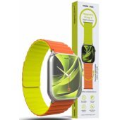Magnetic Watch Strap II Apple Watch 44/ 45/ 46/ 49mm Orange/ Green