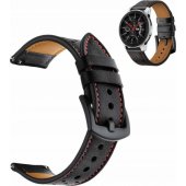 Leather Strap Amazfit BIP/ GTS/ GTR 42mm Black