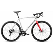 Gravel bike Aspre 1 2025 M silver-red