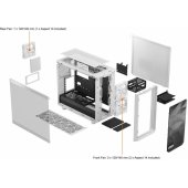 Meshify 2 Lite White TG Clear tint
