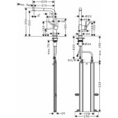 Talis M54 270 1jet Pull-Out Spout Matt Black + sBox
