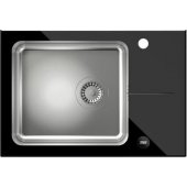 _6460307 Steiner Jack 111 bowl steel sink with black top