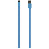 Data cable, USB to Micro USB, 1m Blue
