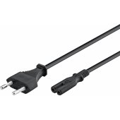 50084 Euro connection cord 1.5 m Black