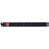 PDU 10xC13 1U 16A C19 2m