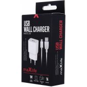 MXTC-01 1x USB 1A White + microUSB