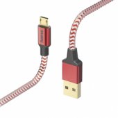 00178288 Reflective Charging/ Data Cable, Micro-USB 1.5m Red