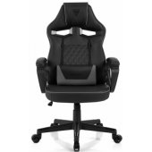 Knight Faux Leather Black/ Grey