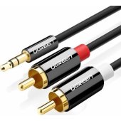 Jack 3.5 mm to 2x RCA 5 m Black