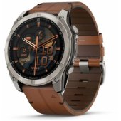 Fenix 8 Amoled Titanium with Chestnut Leather Band 51mm 010-02905-40